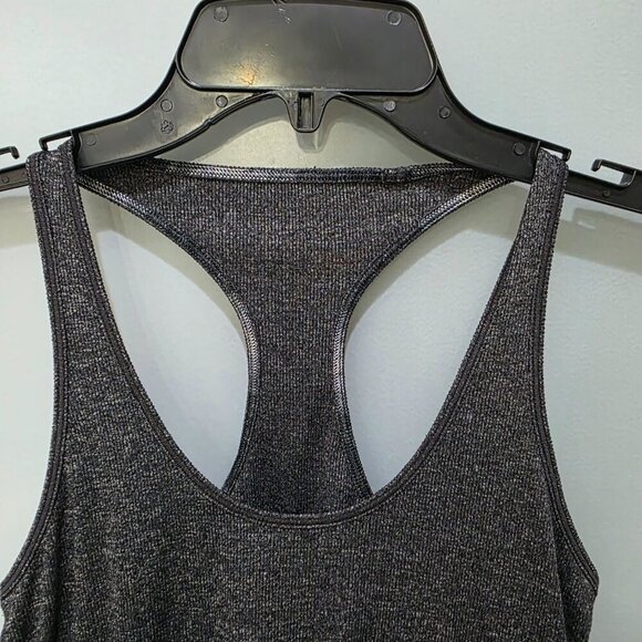 Lululemon Striped Tank + Lululemon Grey Racerback Tank Bundle – Stretchy - Picture 9 of 13